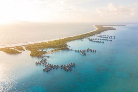 Aerial View of Bora Bora, French Polynesia