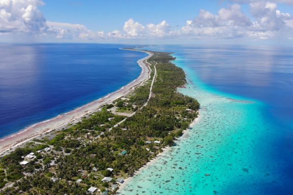 Fakarava Atoll in Tuamotu's archipelagos , French Polynesia