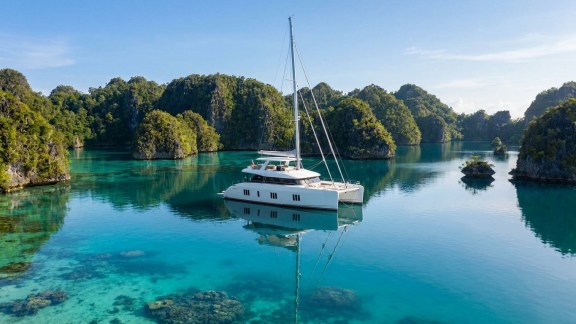 Crewed luxury yacht charter in Raja Ampat