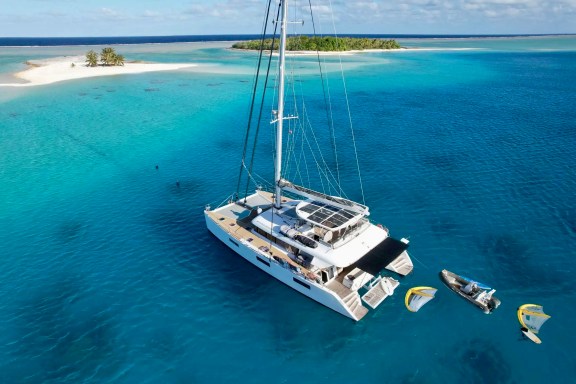 Catamaran Zen Quest Cruising In French Polynesia — crewed yacht charter in Svalbard Greenland