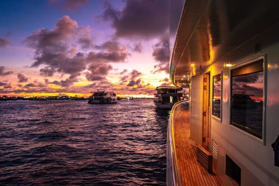 Crewed luxury yacht charter in Maldives